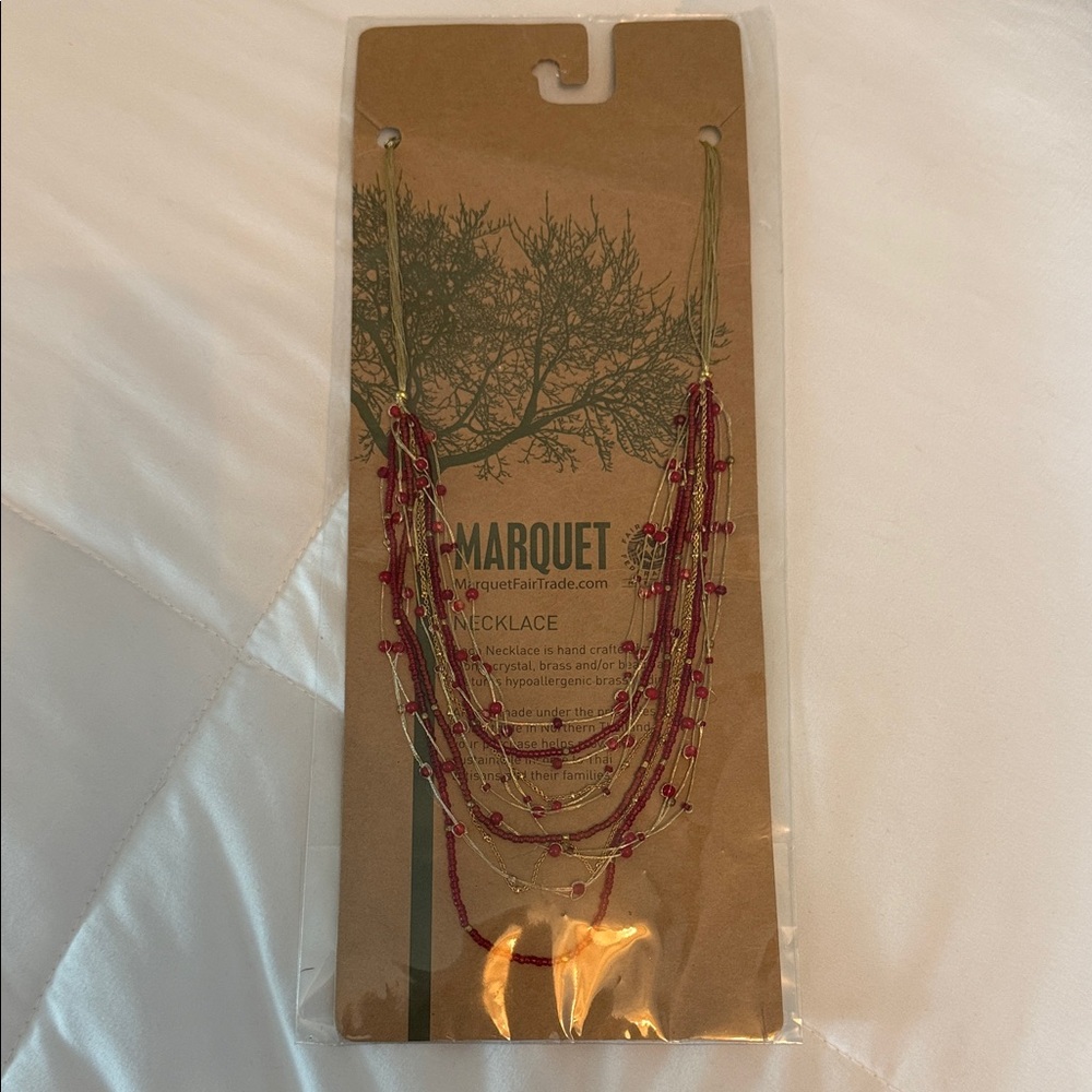 Red Beaded Necklace